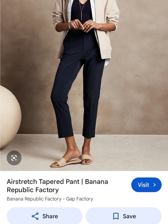 Banana Republic Pants - Banana Republic Airstretch Trouser - Tapered Pant S